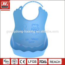 PE souple en plastique HAIXING pe gros bébé en plastique doux bib